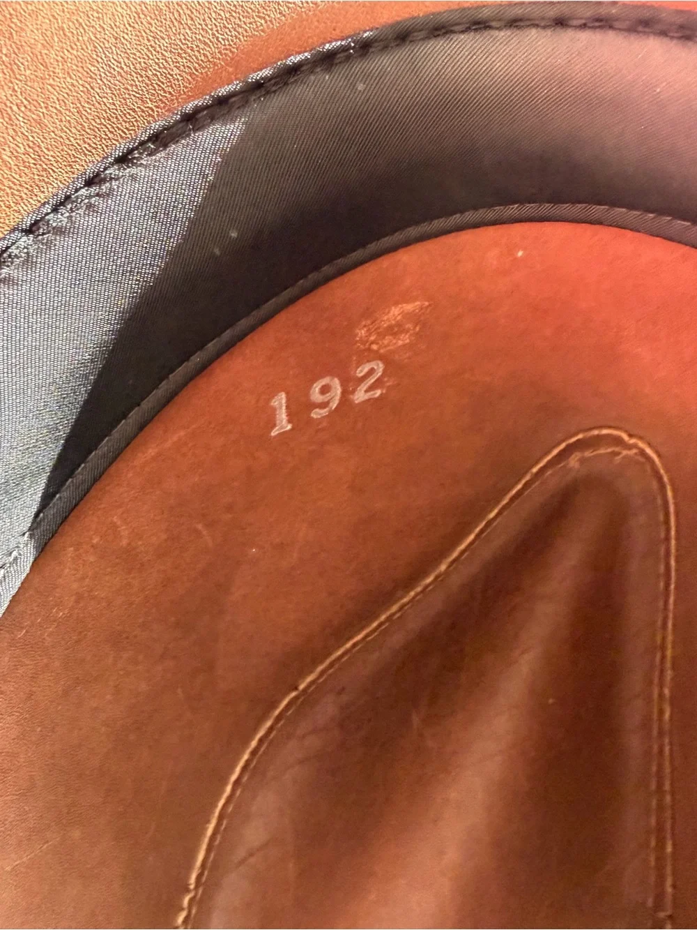 UHCMW Brown Suede Outback Cowboy Hat with Braided Band Men’s Small 1970’s